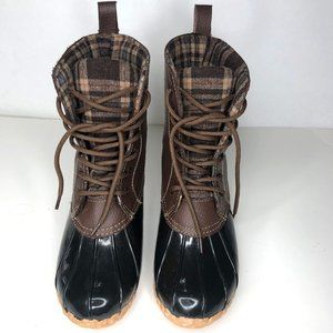 Sporto Brown and Black Duck Boots